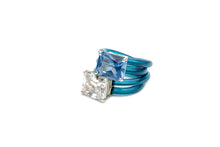 Load image into Gallery viewer, Blue Jellybean Ring