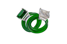Load image into Gallery viewer, Green Jellybean Ring