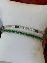 Load image into Gallery viewer, Bracelets N.3 Emerald Tennis Bracelets
