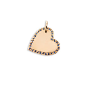 Sapphire Heart Pendant