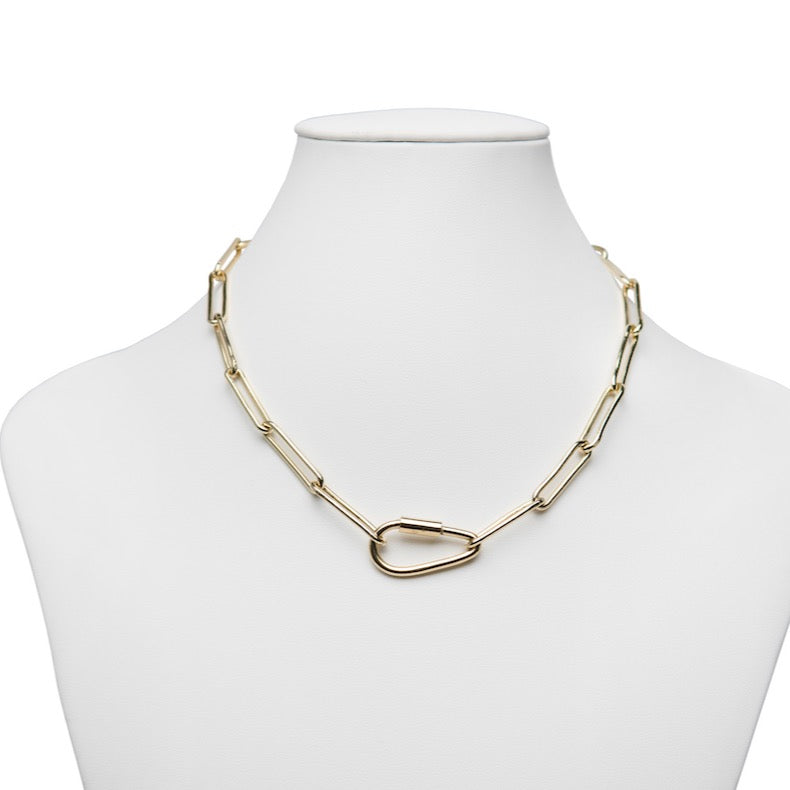 Open Link Necklace - Lock not included