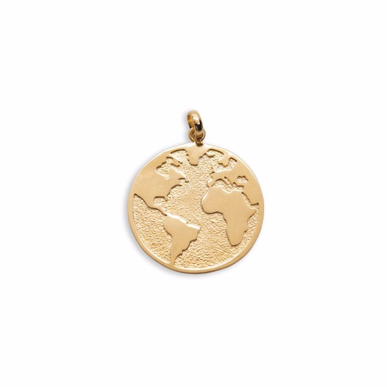 World Map Pendant