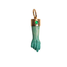 Load image into Gallery viewer, Green Mano Figa Pendant
