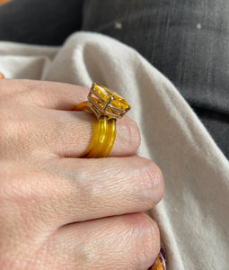 Yellow Jellybean Ring